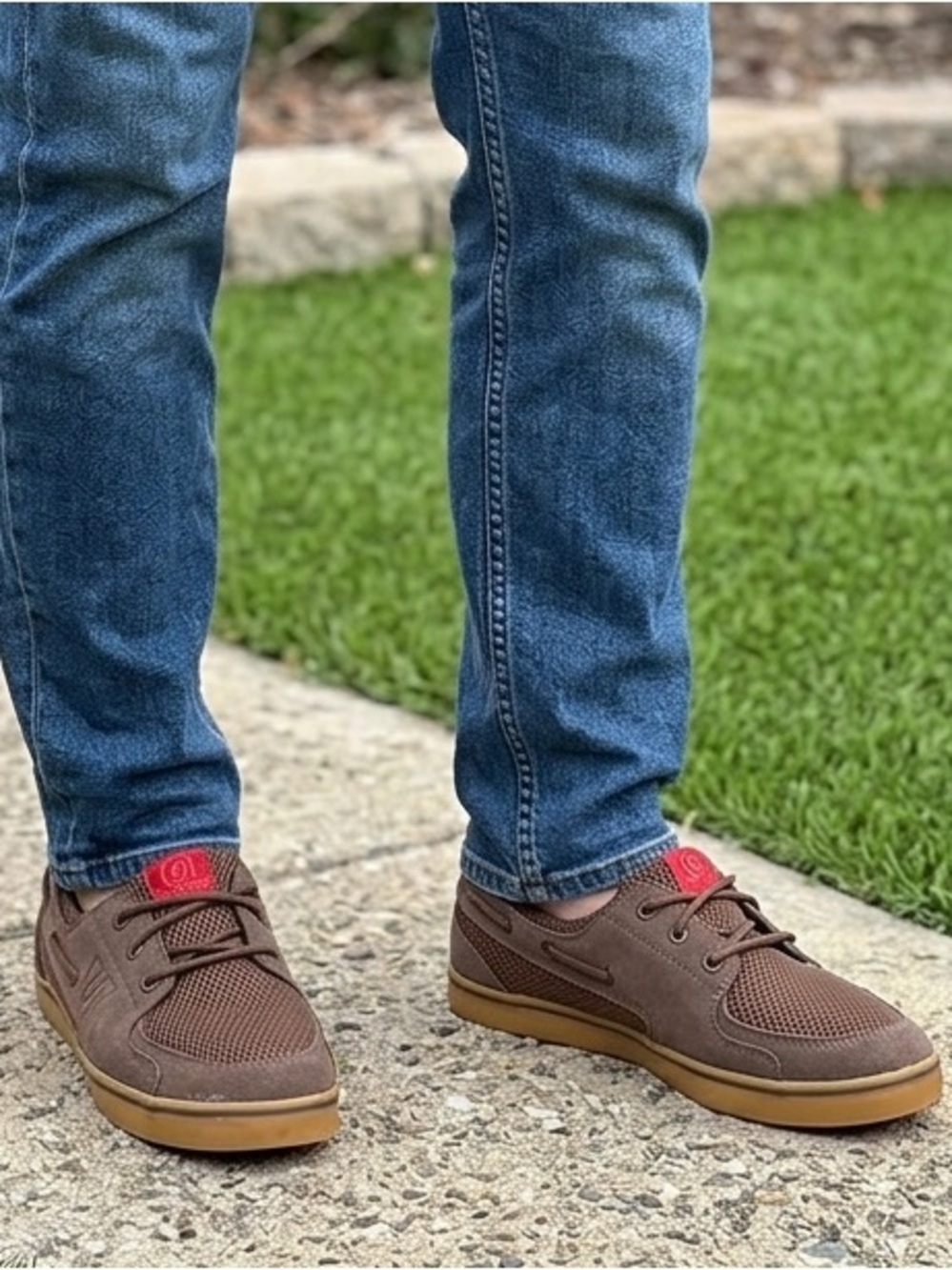 Warrior Coxswain Brown Mesh Suede Boat Shoes Mens 11 Sneakers COXBRG